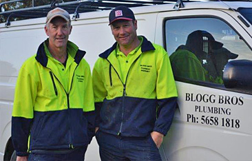 Steve and Michael Blogg, South Gippsland plumbers